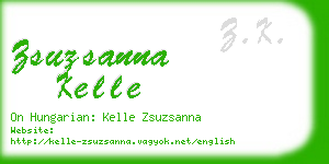 zsuzsanna kelle business card